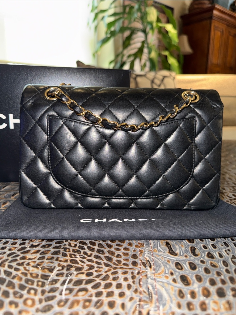 Chanel Vintage Black Quilted Lambskin Double Flap Bag S10 (2005-2006) - Picture 2 of 14